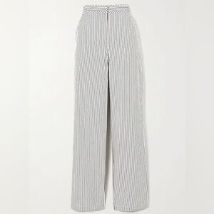 PROENZA SCHOULER WHITE LABEL - Striped Crepe Wide-Leg Pants - 8